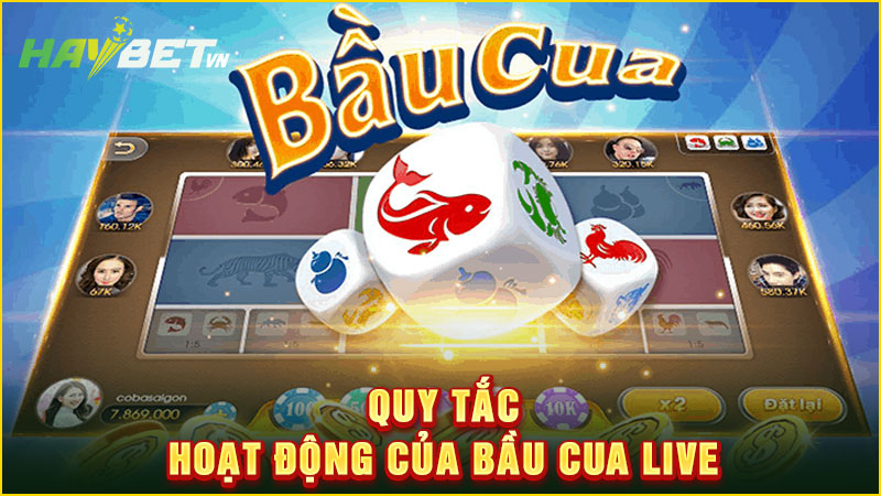 quy tắc hoạt động của bầu cua live